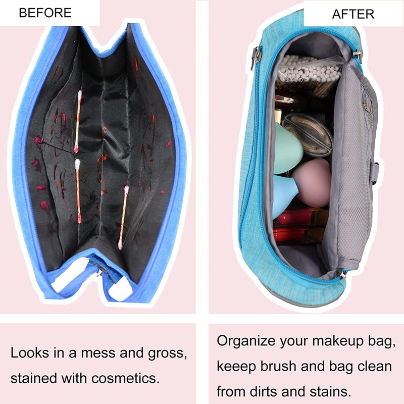 Giá Đỡ Cọ Trang Điểm Bằng Silicone Có Thể Tái Sử Dụng