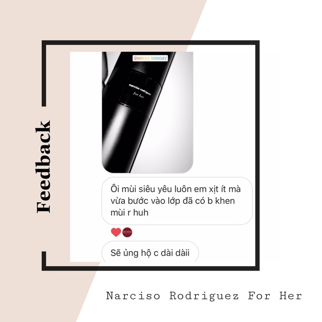 Nước hoa mini nữ 20ml NARCISO RODRIGUEZ FOR HER