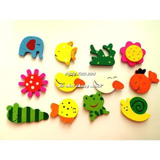 Set 12 con vật nam châm gắn tủ lạnh