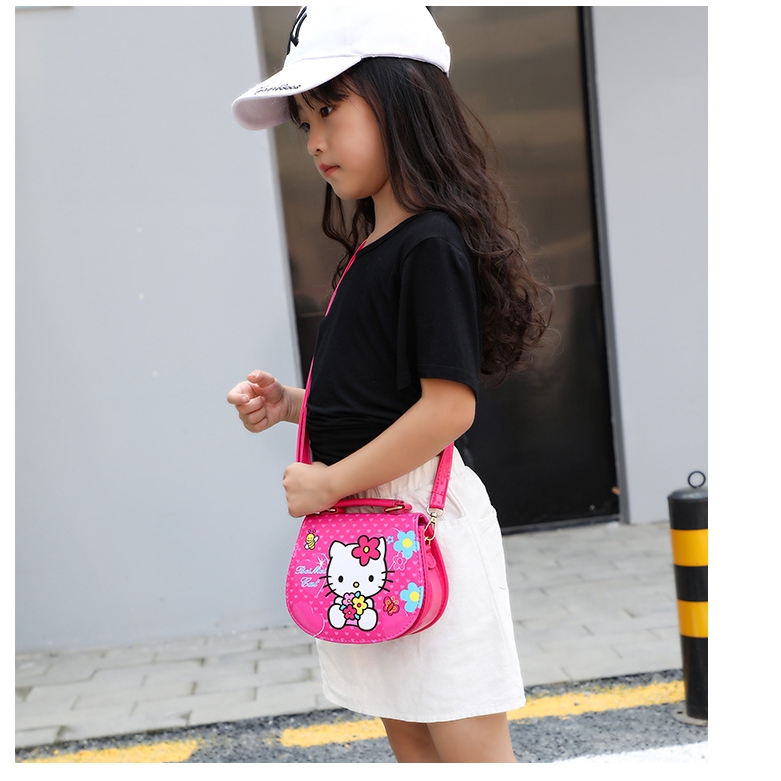 Túi Đeo Chéo Hello Kitty Dễ Thương Cho Bé Gái