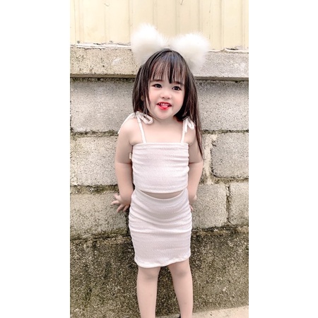 SỈ = Lẻ set áo váy body thiết kế cho bé gái lẻ size
