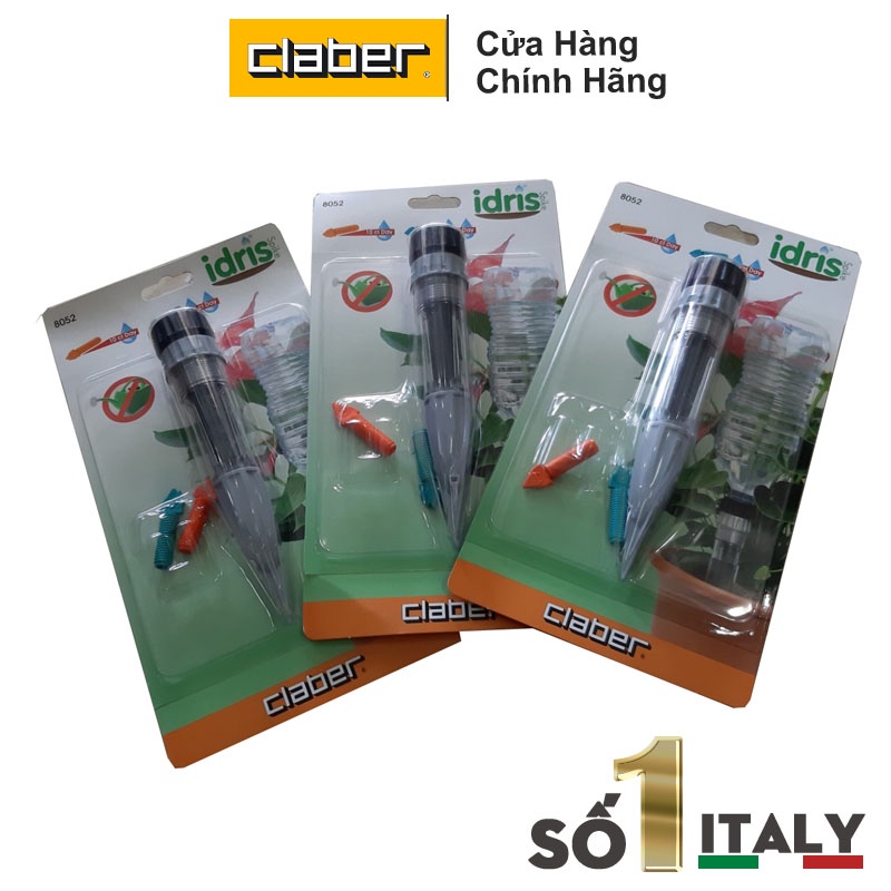 Combo 3 đầu tưới nhỏ giọt chậu cây [Made In Italy] Idris Spike Claber 8052