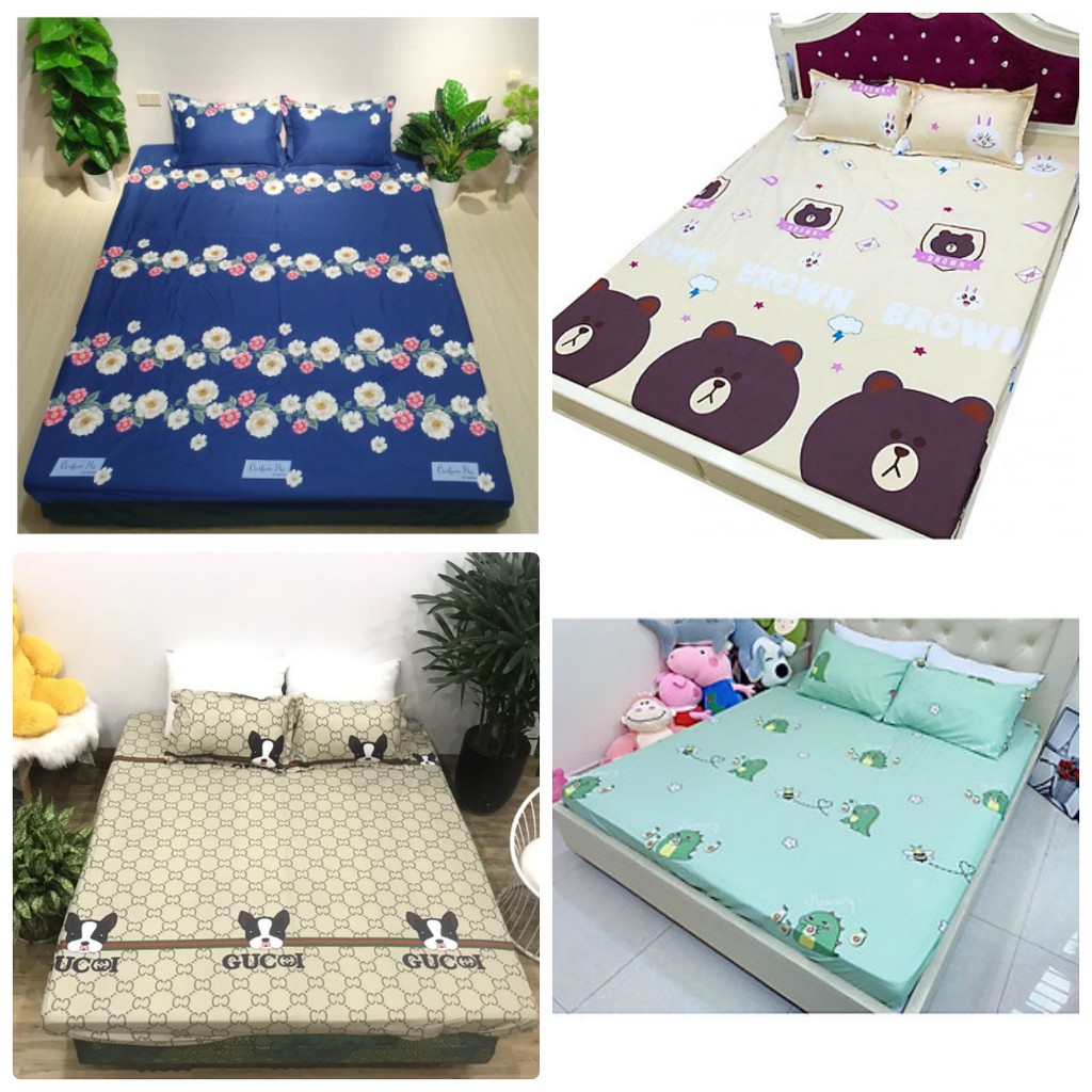 [RẺ VÔ ĐỊCH] Trọn Bộ Ga Gối Cotton Poly Được Chọn Mẫu, Đầy Đủ Kích Thước Lựa Chọn.