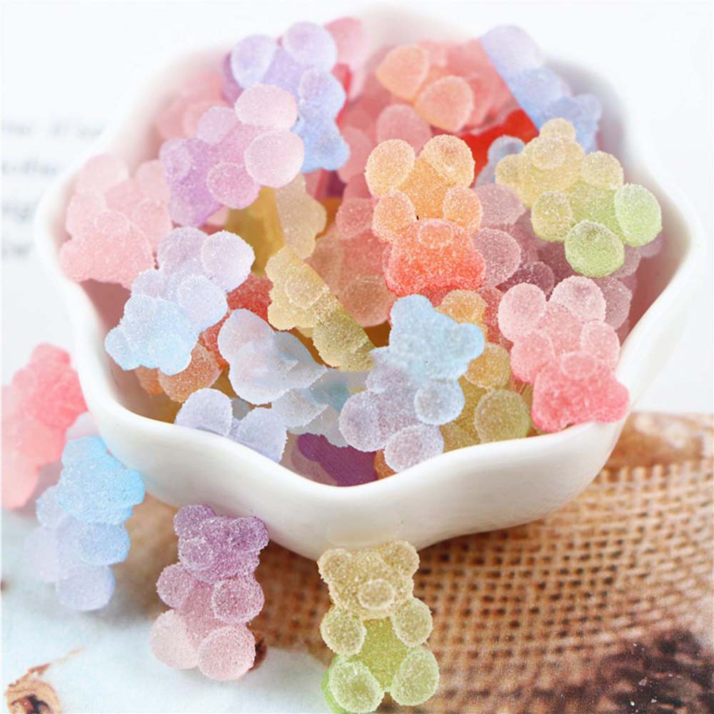 [Hàng mới về] Hạt Đính Móng Tay Trang Trí Nghệ Thuật 3D Thiết Kế Gấu Hoạt Hình Dễ Thương