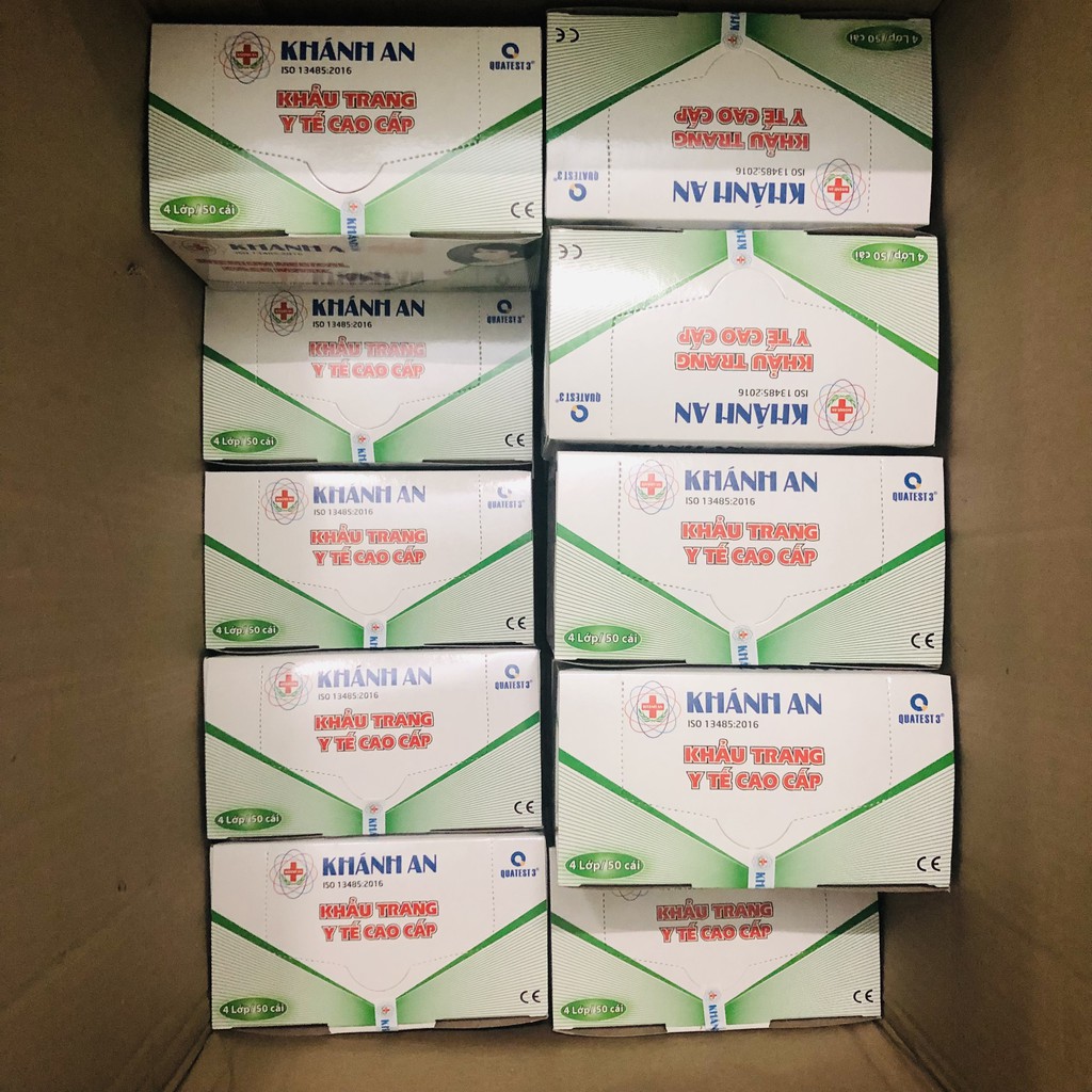 Sỉ khẩu trang thùng khẩu trang kháng khuẩn Khánh An KT1THUNG