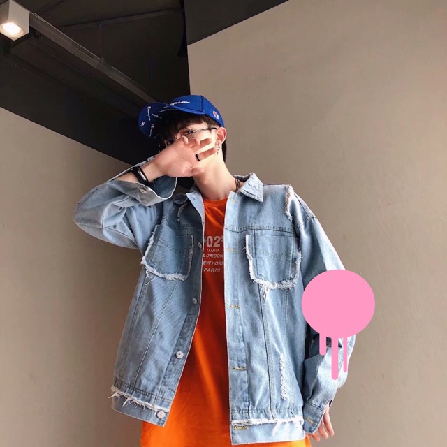 ÁO KHOÁC JEANS UNISEX (có hình chụp thật)