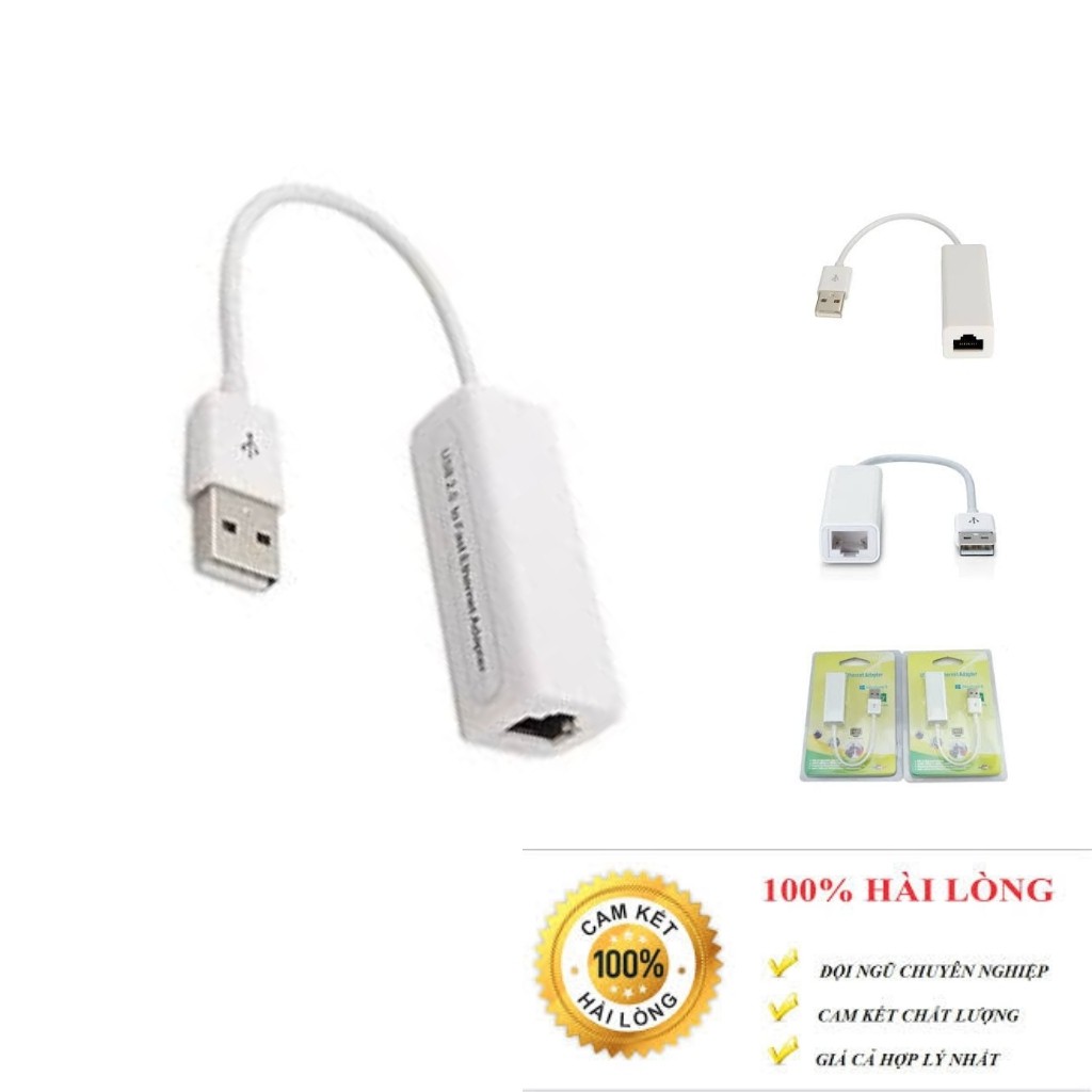 Cáp chuyển đổi usb ra lan, từ cổng usb ra cổng mạng.Bảo hành 6 tháng.shopphukienvtq