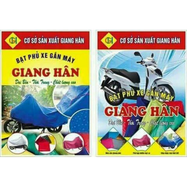 BẠT PHỦ XE MÁY GIANG HÂN CHỐNG BỤI BẨN VÀ MƯA GIÓ( sĩ) [TNMART]