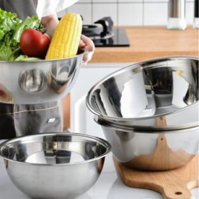 thau inox 304 size 20cm--22cm -24cm (kèm ảnh thật)