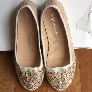 Giày Slipon đính hạt viền sợi