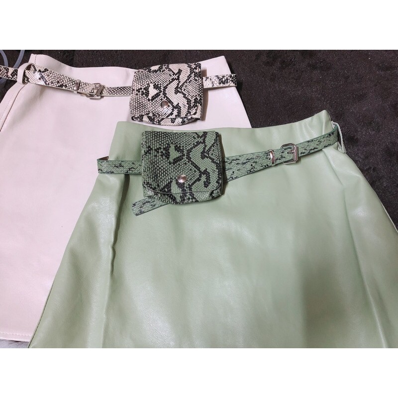 ẢNH THẬT, VIDEO SHOP TỰ QUAY ❤️FREESHIP❤️ CHÂN VÁY DA LOẠI 1,kèm dây lưng có túI da sịn, DÀY DẶN K NỔ, K BONG,DÁNG CHỮ A | BigBuy360 - bigbuy360.vn