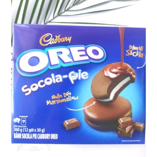 Bánh Oreo Socola pie nhân dẻo Marshmallow hộp 360g