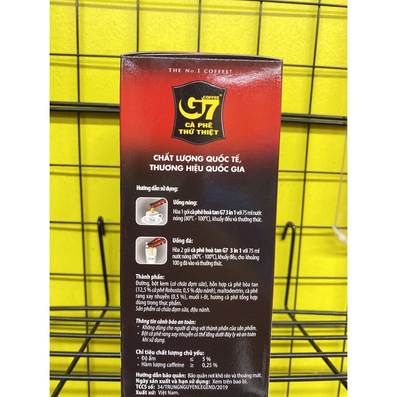 Cà phê sữa hoà tan G7 3in1 288g ( 18gói x 16g)