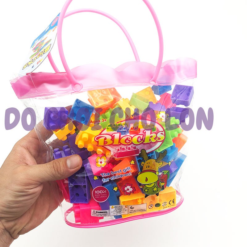 Giỏ đồ chơi lắp ráp hình hươu sừng bằng nhựa 178-43