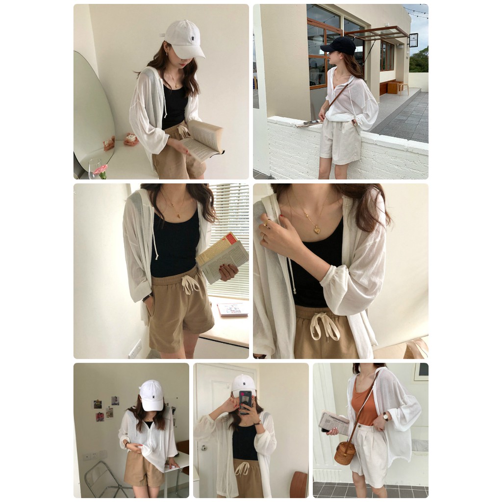 Áo Cardigan mỏng mùa hè (CD02)-Hàng có sẵn
