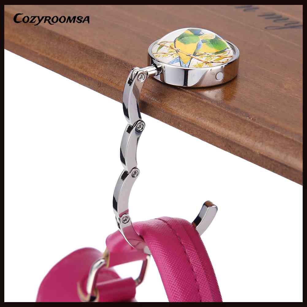 Móc Treo Túi Xách Bằng Kim Loại Có Thể Gấp Gọn Tiện Dụng Giá Đỡ