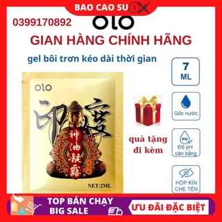 Gel bôi trơn gói olo dầu thần ấn độ, gel boi tron kéo dài thời gian hyaluronic acid 2ml