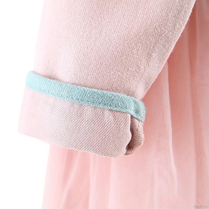 Đầm tay dài phong cách Trung Hoa xinh xắn cho bé gái