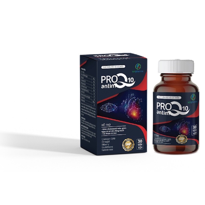 Pro antim Q10 - Giúp giảm sơ vữa động mạch, bổ tim tăng cường chức năng tim