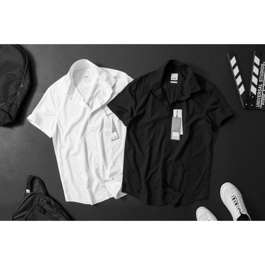 Áo sơmi tay ngắn SLIMFIT 💖1 chiếc sơmi không nhăn cho ngày dài năng động 💖đẹpcháyhàng vài mã rồi anh em💖 | BigBuy360 - bigbuy360.vn