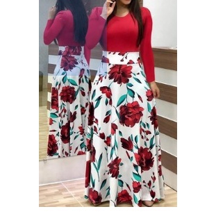 Đầm Maxi thiết kế dài phong cách Boho cổ điển cho nữ