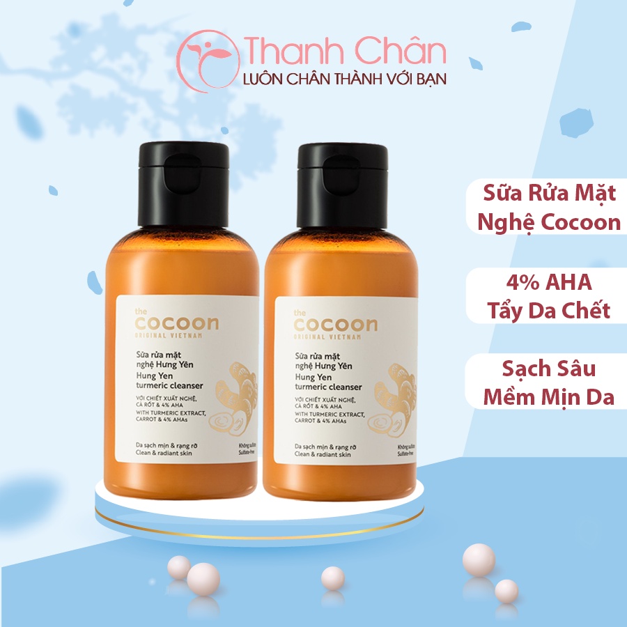 Sữa Rửa Mặt Nghệ Hưng Yên Cocoon Turmeric Cleanser 140ml