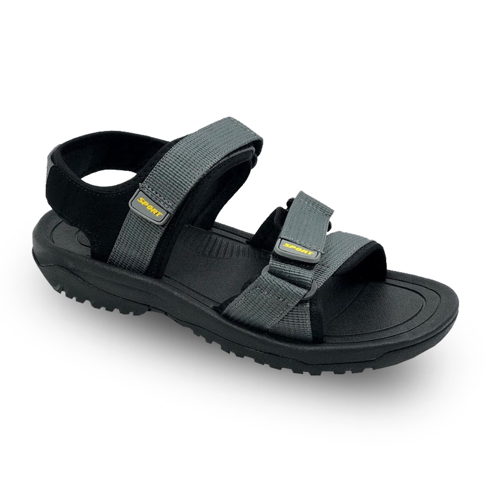 Giày Sandal Nam 2 Quai Dán Xé Hiện Đại - Đỏ