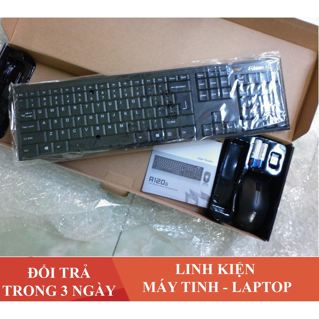 Bộ Bàn Phím Và Chuột Không Dây Fuhlen A120G Hàng chính hãng