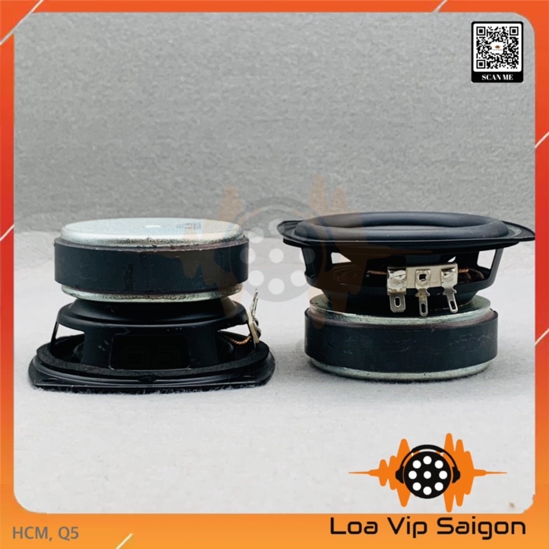 Mid Bass Harman 3.75inch, mid hay, bass cực mạnh, 4ohm 25w tối thiểu, 40w max.