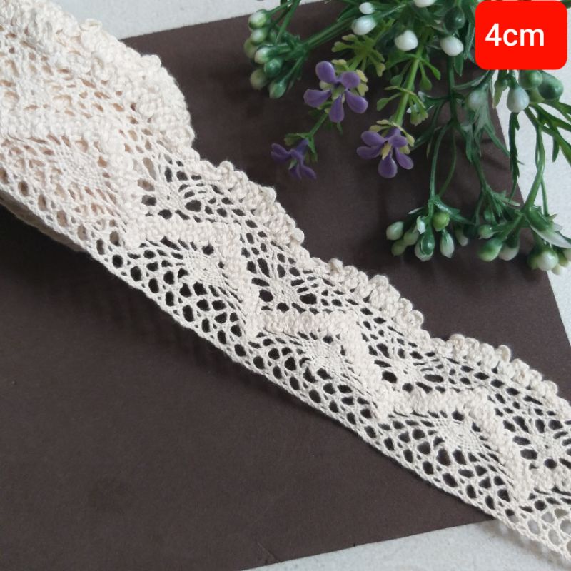 Ren chỉ cotton , màu vintage , size 2.5cm đến 6.5cm