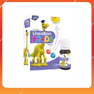 Vitamin Lineabon K2+D3 Tăng chiều cao cho trẻ sơ sinh, Lọ 10ml ✅(Hàng Chính Hãng)