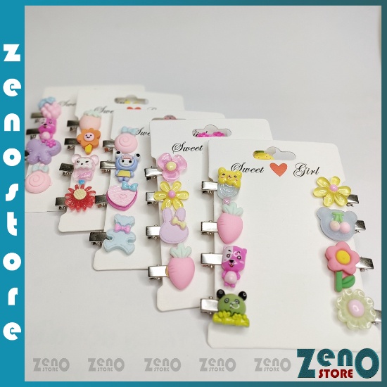 Set kẹp tóc trẻ em cute nhiều mẫu, cặp tóc dễ thương phong cách Hàn Quốc PT36