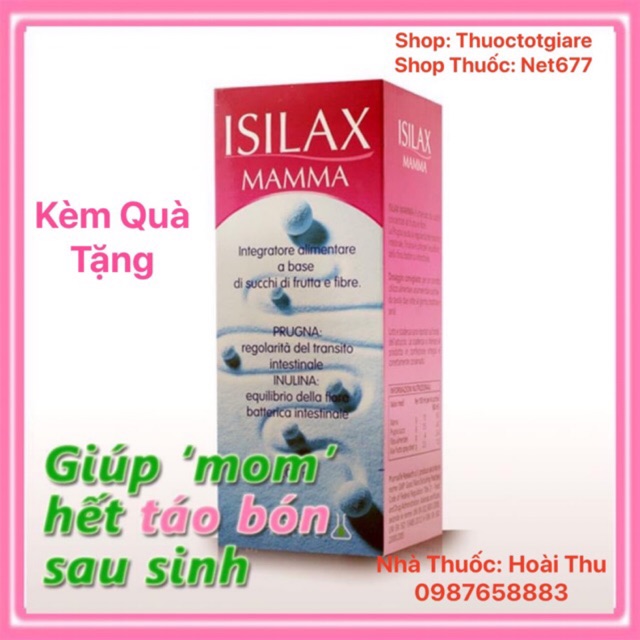 [Kèm Quà Tặng ] Isilax Mama - Thảo dược Châu Âu, Chất xơ cho mẹ bầu