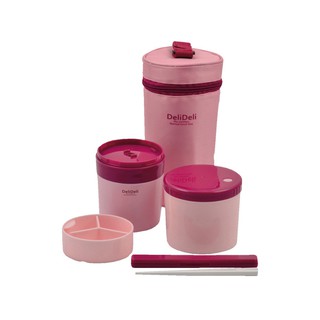 Hộp cơm giữ nhiệt 2 lớp kèm đũa PEARL LIFE 1200ml