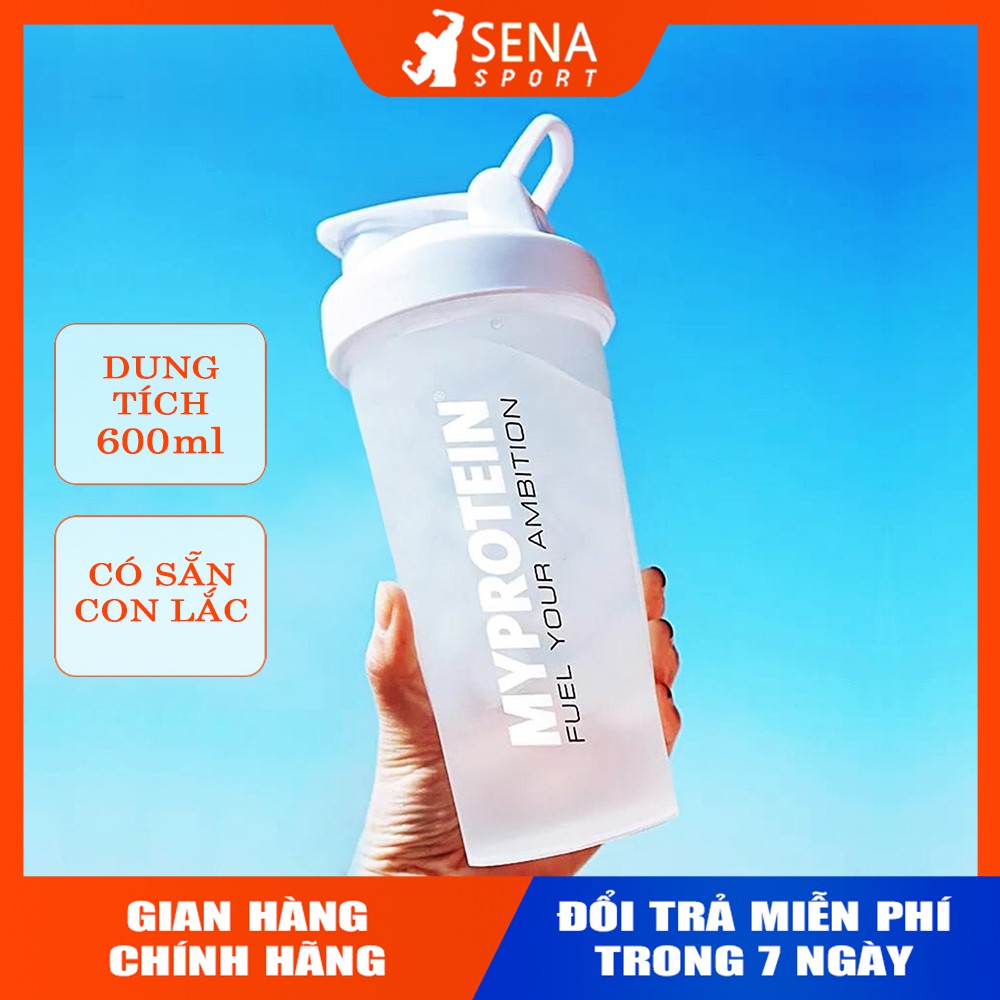 Bình Nước Thể Thao ⭐️FREE SHIP⭐️ Bình lắc tập gym MYPROTEIN 600ML