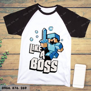 in áo MINECRAFT theo yêu cầu cực chất
