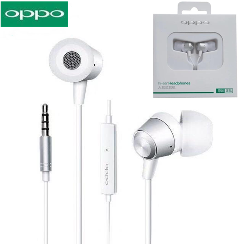 Tai Nghe Nhét Tai Jack 3.5mm Kèm Micro Cho Điện Thoại Oppo Mh130 R7 R9 R9S R7S R11S A57 A77 A3 A5 Ax5 Ax7