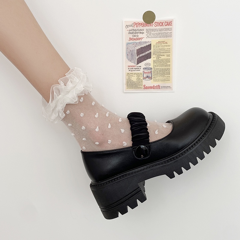 Tikp Giày Da Oxford Mũi Tròn Đế Dày Thời Trang Mùa Hè Dễ Thương MS5283cm Có Size 35-39