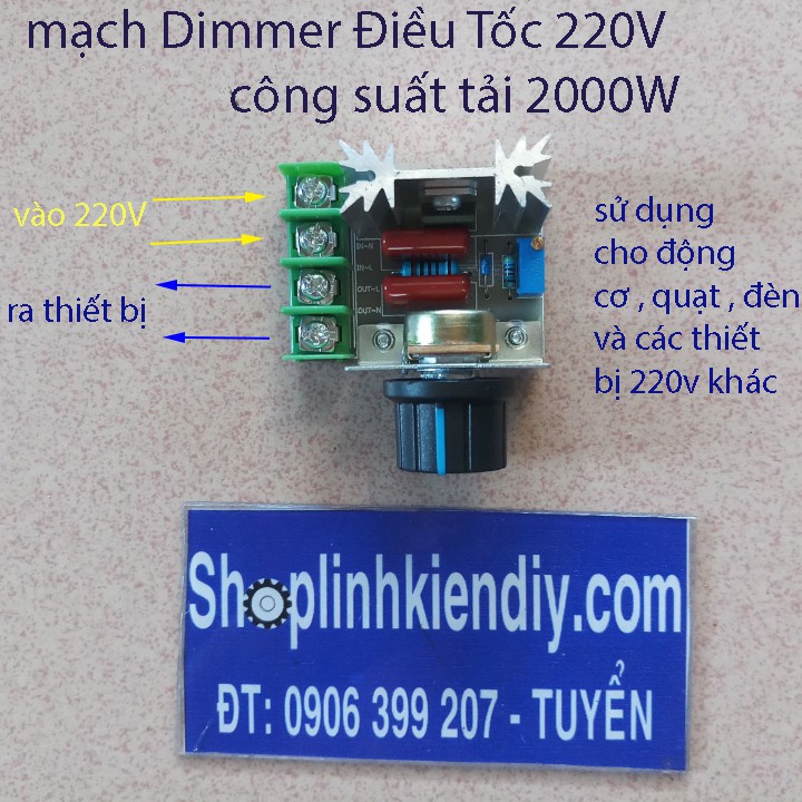 dimer điều chỉnh 200v 2000w