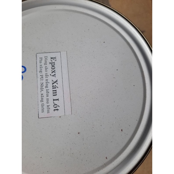 Sơn dầu Bạch Tuyết - Thùng 3kg---Sơn lót xám Minh Long lon 4kg sơn sắt mạ kẽm