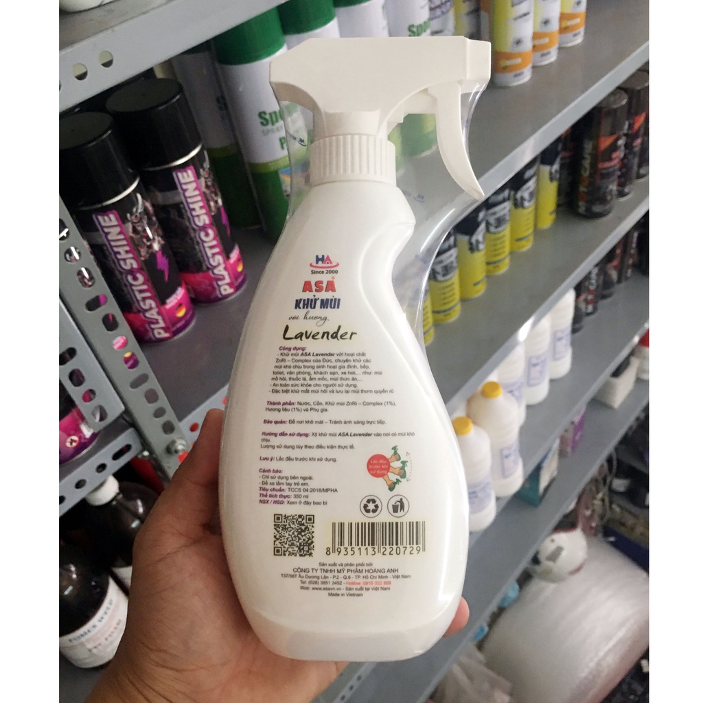 Khử mùi ô tô Asa Lavender hiệu quả ngay lần đầu sử dụng 350ml