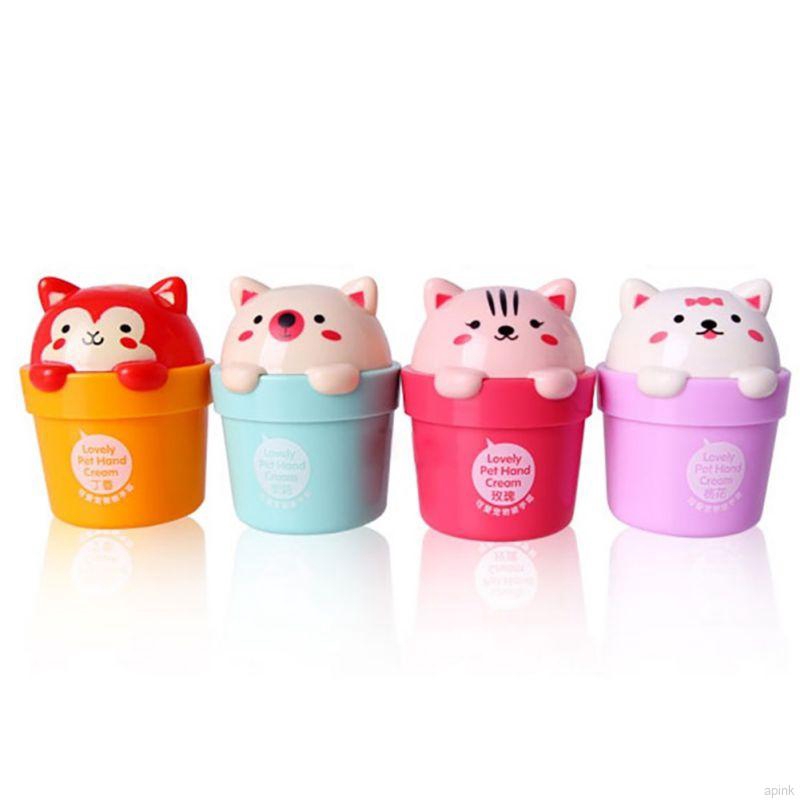 [Hàng mới về] Kem Dưỡng Trắng Da Tay Nuôi Dưỡng Chống Nếp Nhăn Và Khô Da Thiết Kế Mèo Hoạt Hình Đáng Yêu
