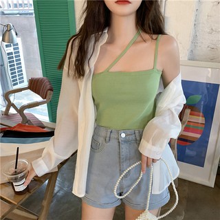 Áo Sweater không tay màu xanh bơ thanh lịch dành cho nữ