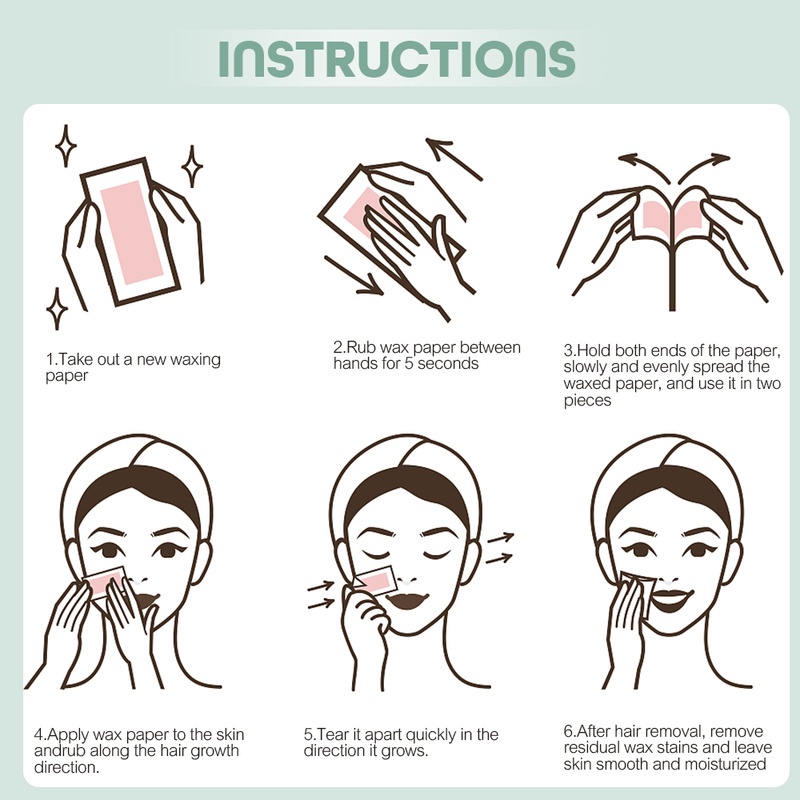 Set 10/20 Miếng Dán Sáp Ong Hai Mặt Dùng Cho Tẩy Lông Cơ Thể Đa Năng