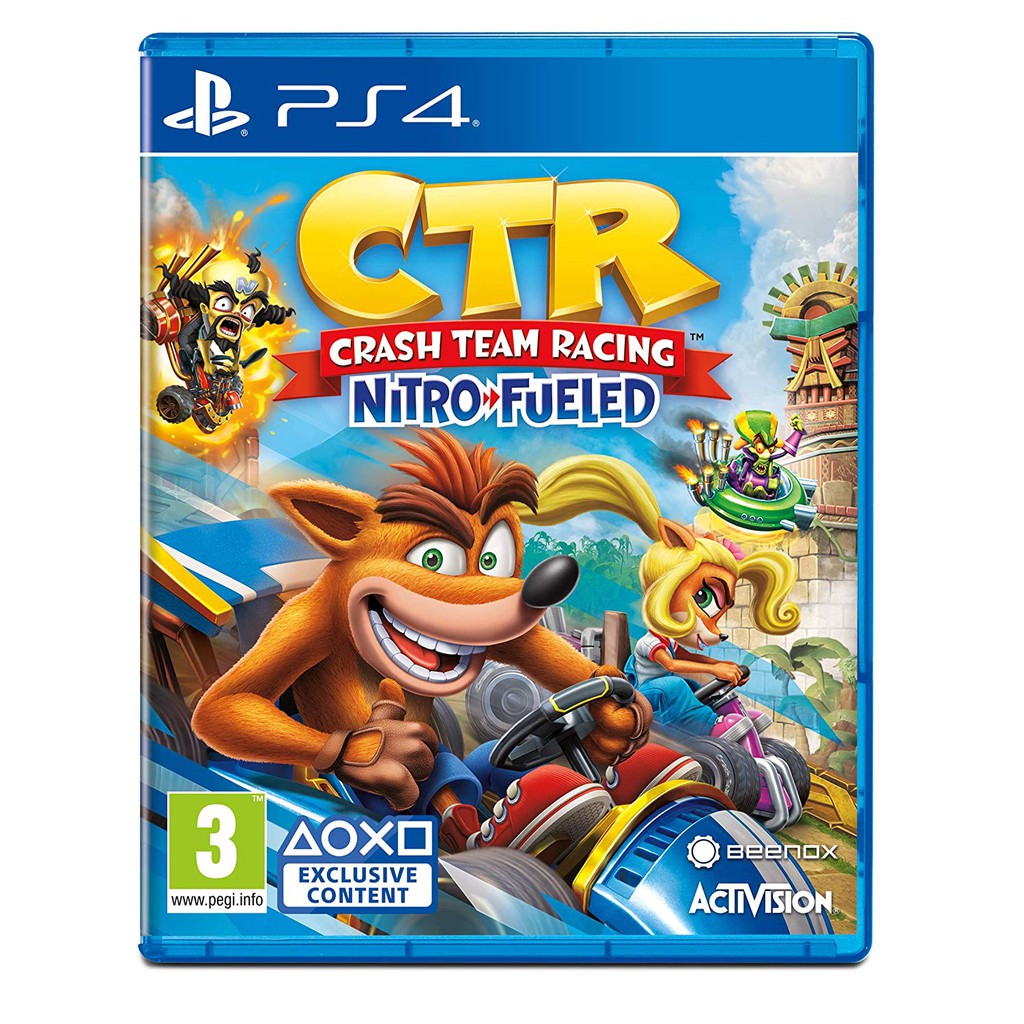 Đĩa game PS4 : CTR Crash Team Racing Nitro Fueled