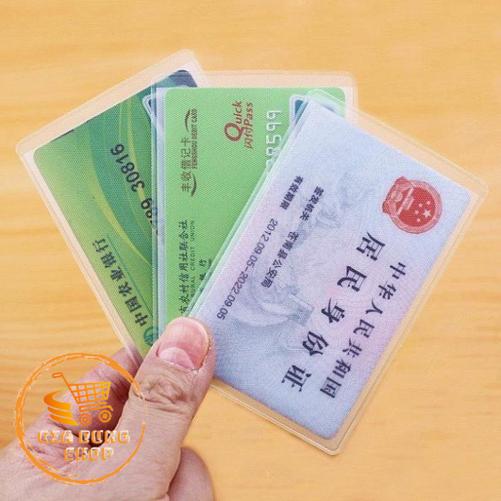 Vỏ bọc thẻ ATM, thẻ CCCD, bằng lái xe, thẻ tín dụng trong suốt