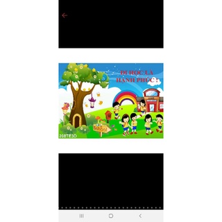 Tranh dán tường học sinh ngang 85cm cao 70cm