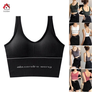 Áo Bra Thể Thao Không Tay Chống Sốc Kiểu Hàn Quốc Cho Nữ