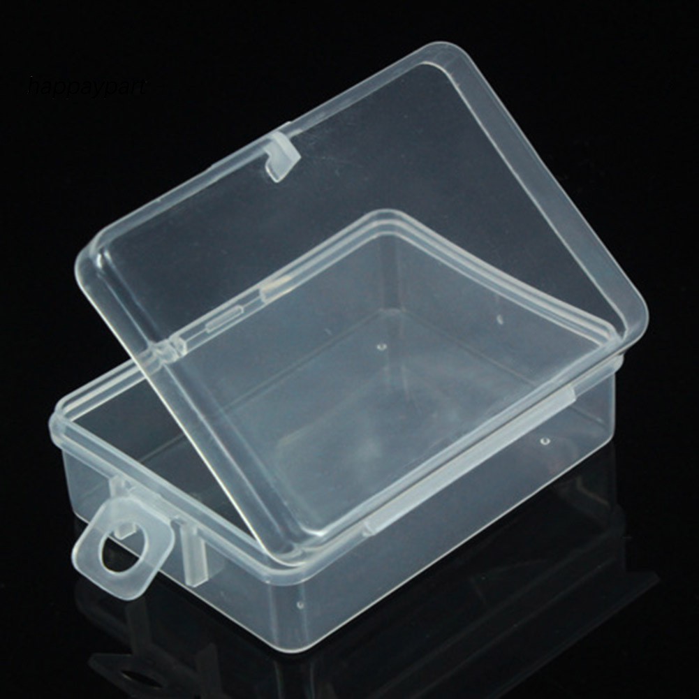 ❂RXJJ❂1Pc Clear Plastic Transparent Storage Box Debris Collect Container Case with Lid