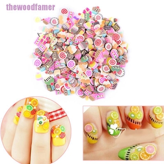 Set 250 Miếng Dán Đất Sét Polymer Trang Trí Móng Tay Nghệ Thuật